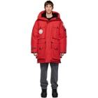 Juun.J Red Canada Goose Edition Down Expedition Parka