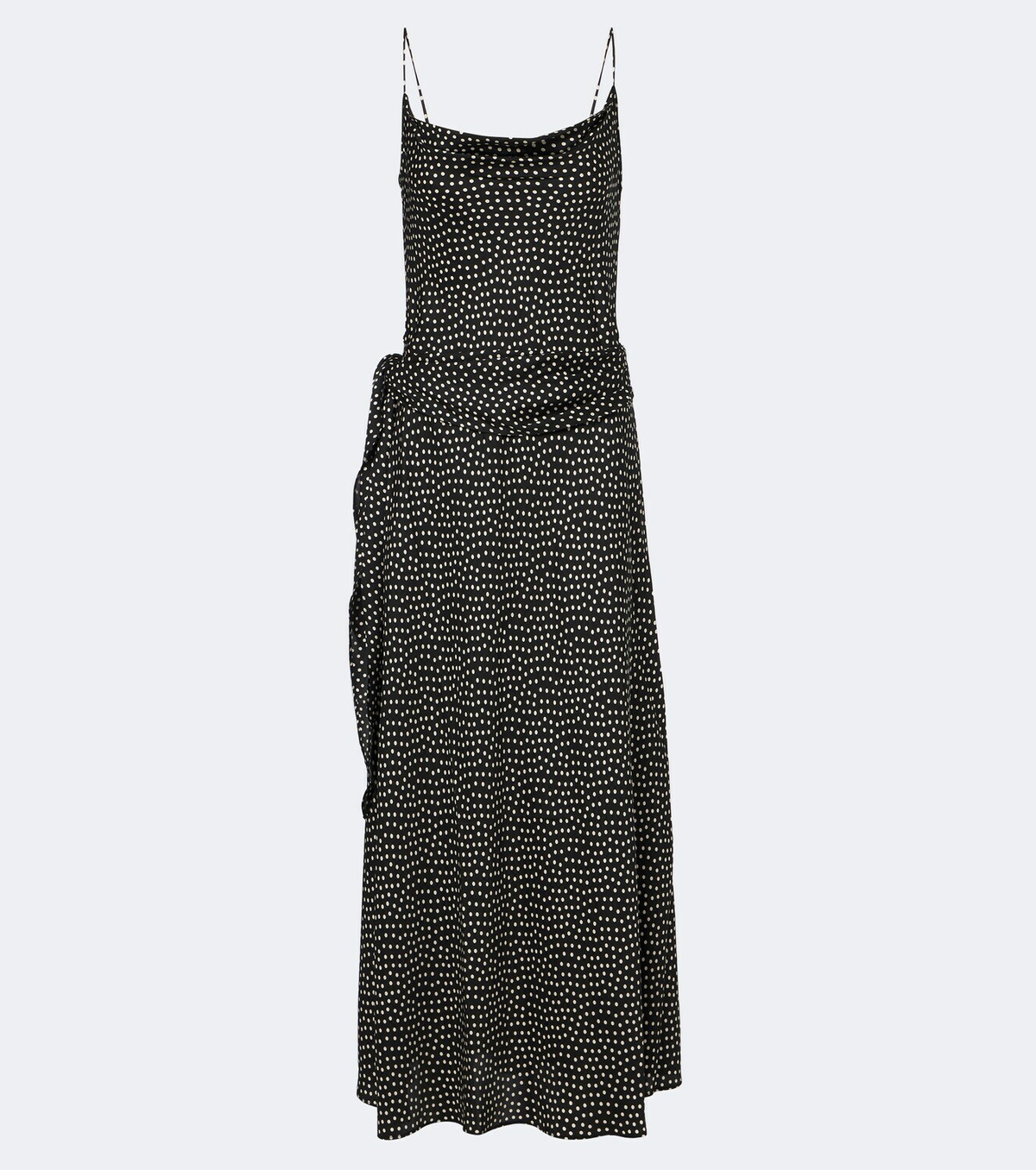 Dôen Silvanie silk-blend twill midi dress