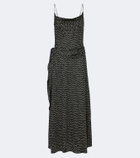 Dôen Silvanie silk-blend twill midi dress