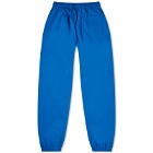 Sporty & Rich Men's italic Logo Sweat Pants in Royal Blue/White