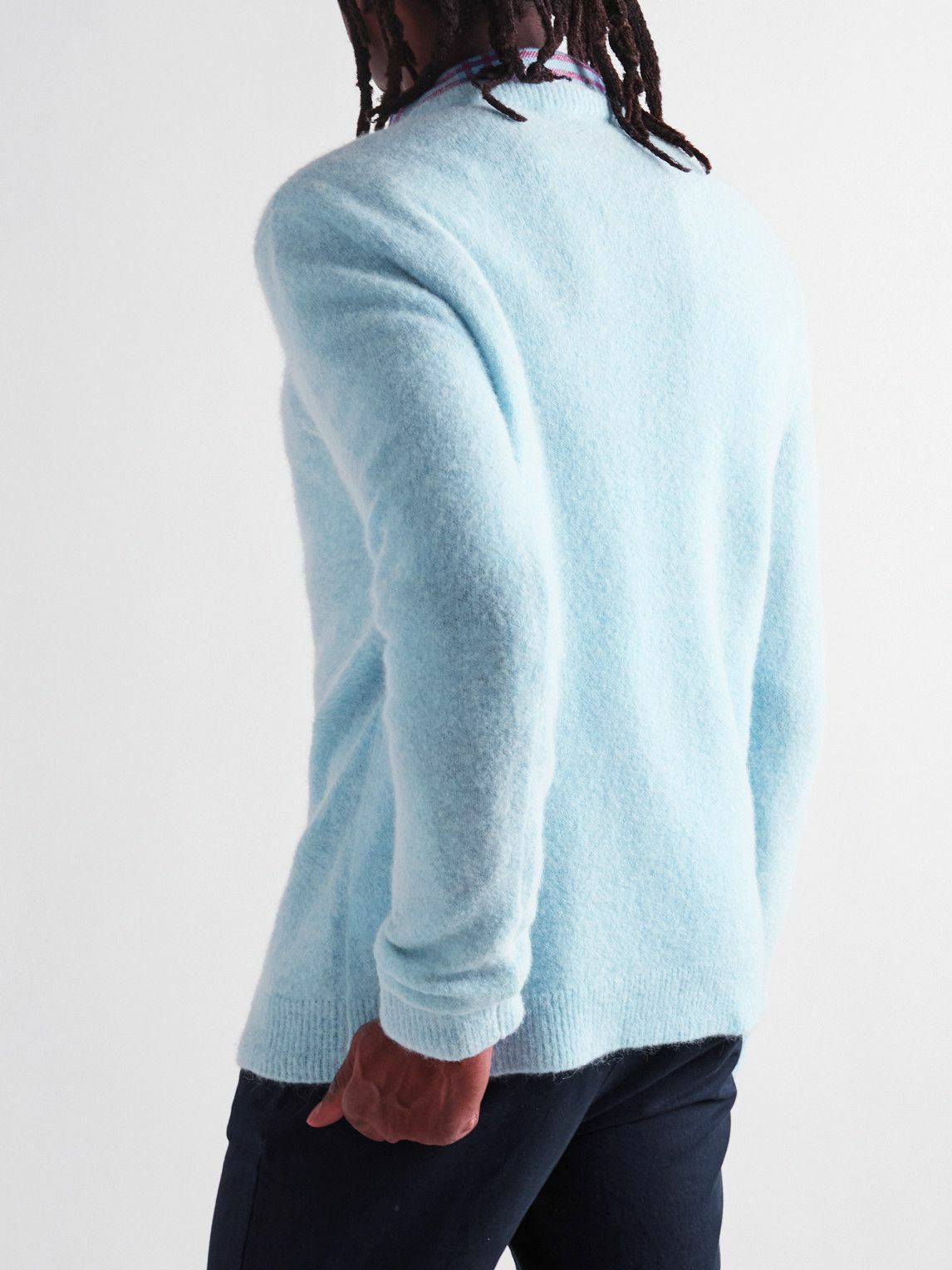 Barena - Brushed-Knit Sweater - Blue Barena