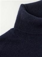 Caruso - Wool and Cashmere-Blend Rollneck Sweater - Blue