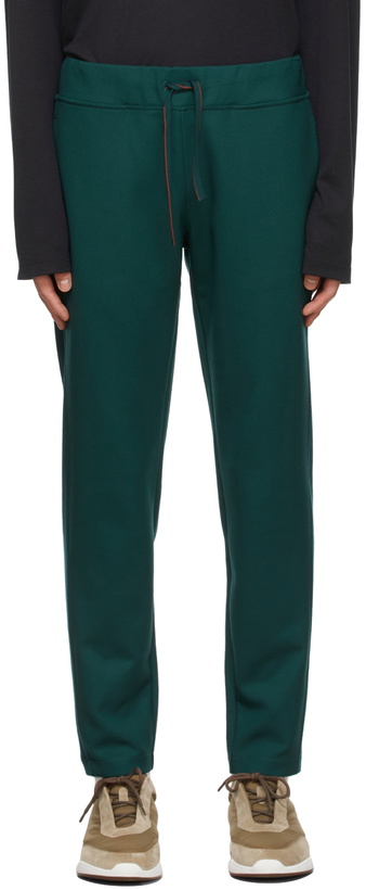 Photo: Loro Piana Green Wool Holburn Lounge Pants