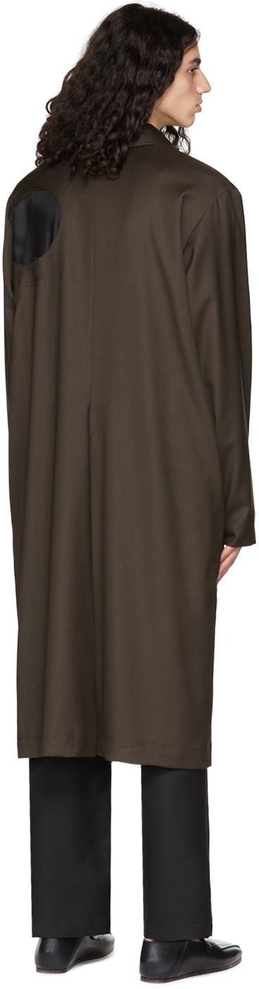 Edward Cuming Brown Wool Coat Edward Cuming