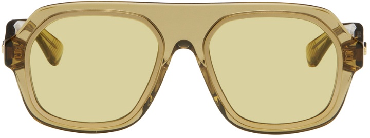 Photo: Bottega Veneta Yellow Rim Sunglasses