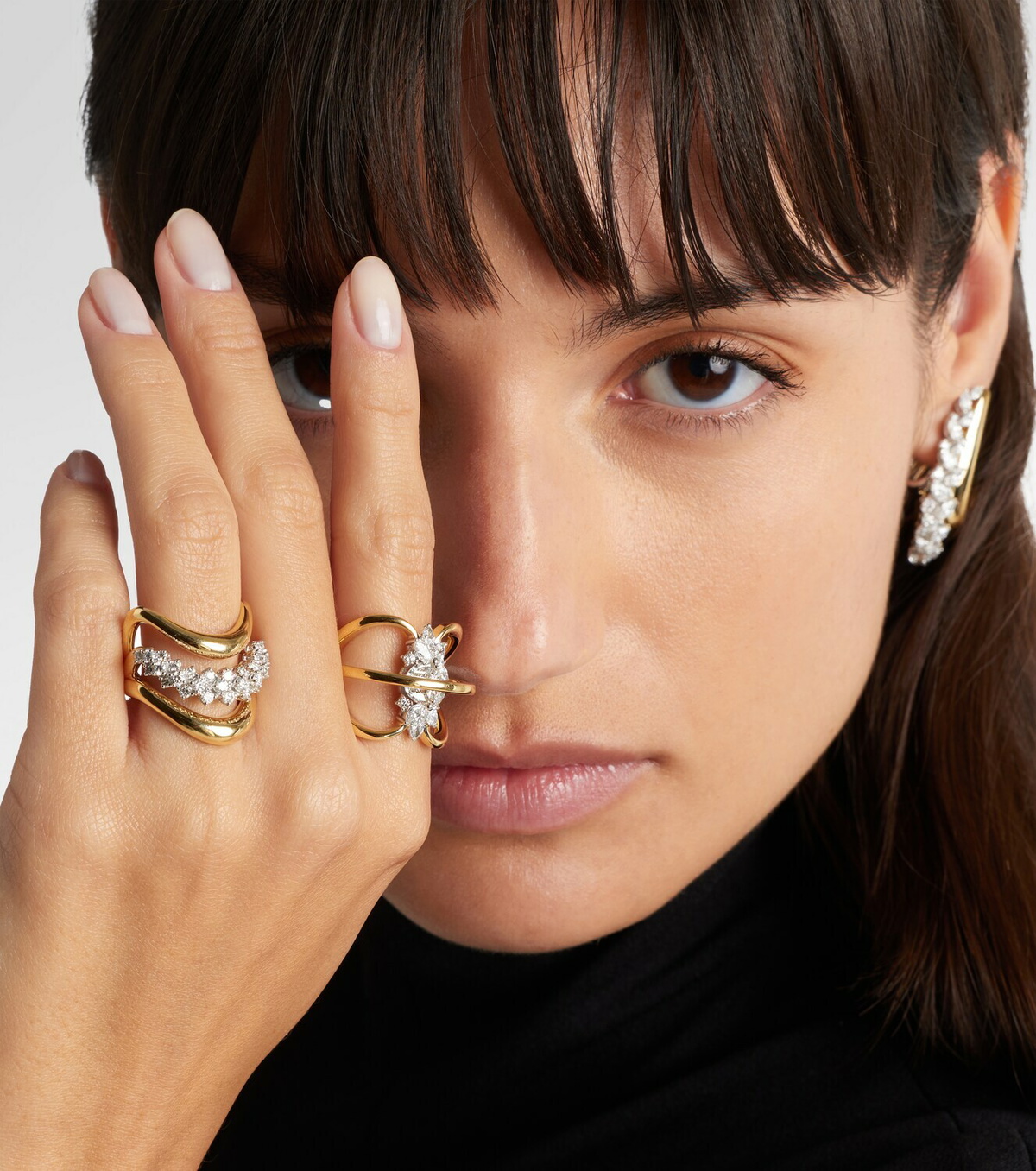 Yeprem Golden Strada 18kt gold ring with diamonds