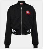 Kenzo Embroidered denim bomber jacket
