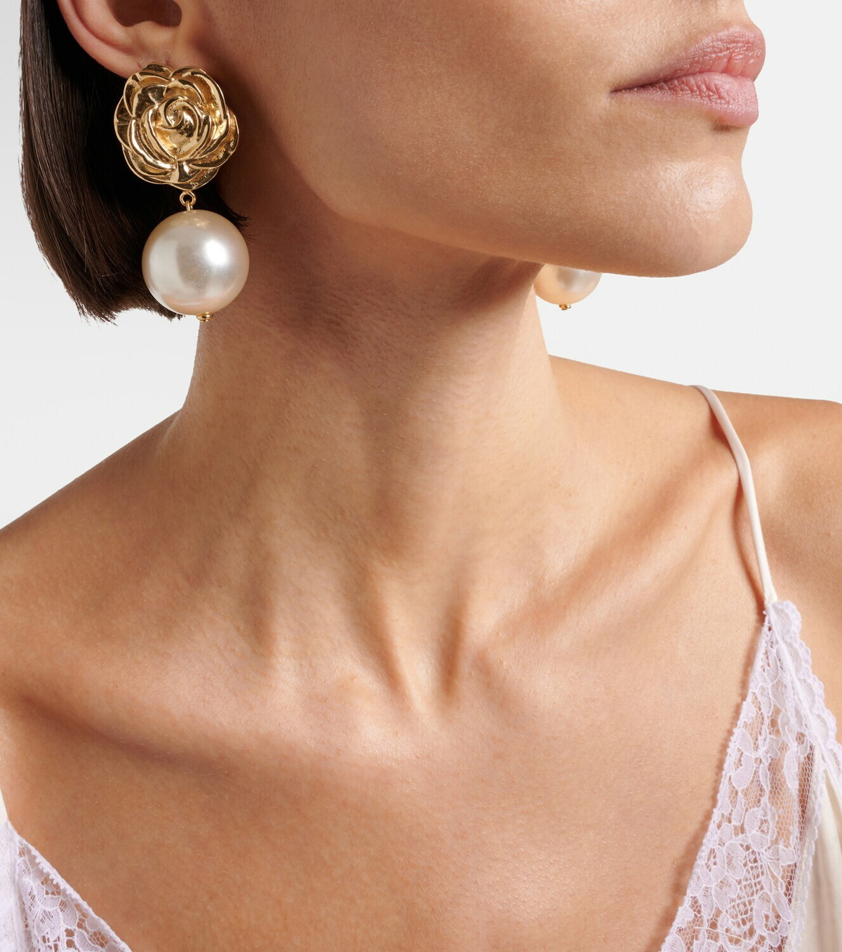 Magda Butrym Faux pearl gold-plated drop earrings