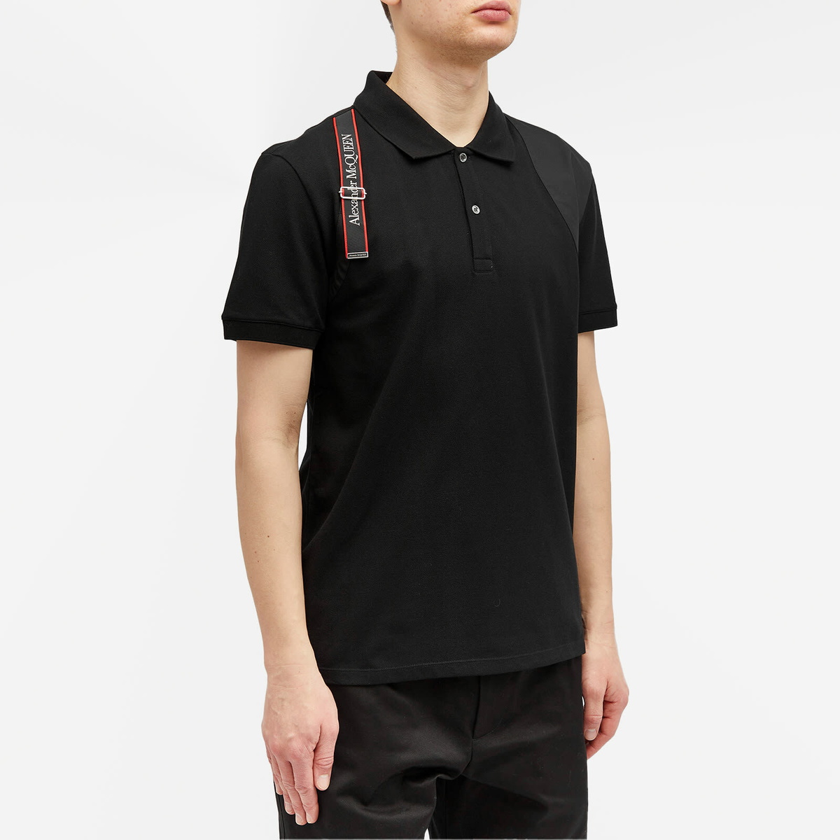 Tシャツ・カットソー alexander mcqueen SS25 RUGBY POLO. (809764 QXABW1080) Oversized Rugby Polo Alexander McQueen Nero | Grifo210