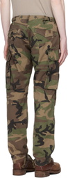 RRL Khaki Regiment Camo Ripstop Cargo Pants