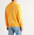 Polo Ralph Lauren - Logo-Print Fleece-Back Jersey Half-Zip Sweatshirt - Yellow