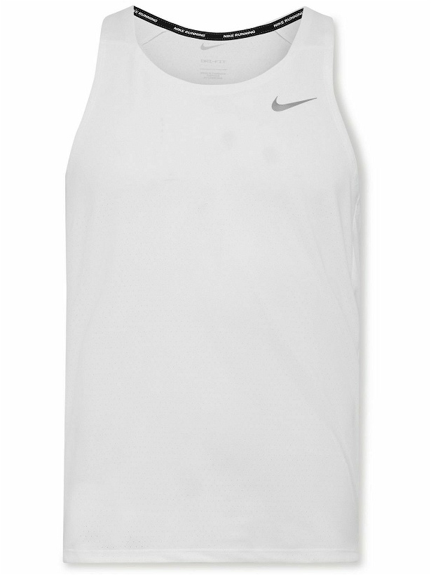 Photo: Nike Running - Fast Slim-Fit Dri-FIT Mesh Tank Top - White