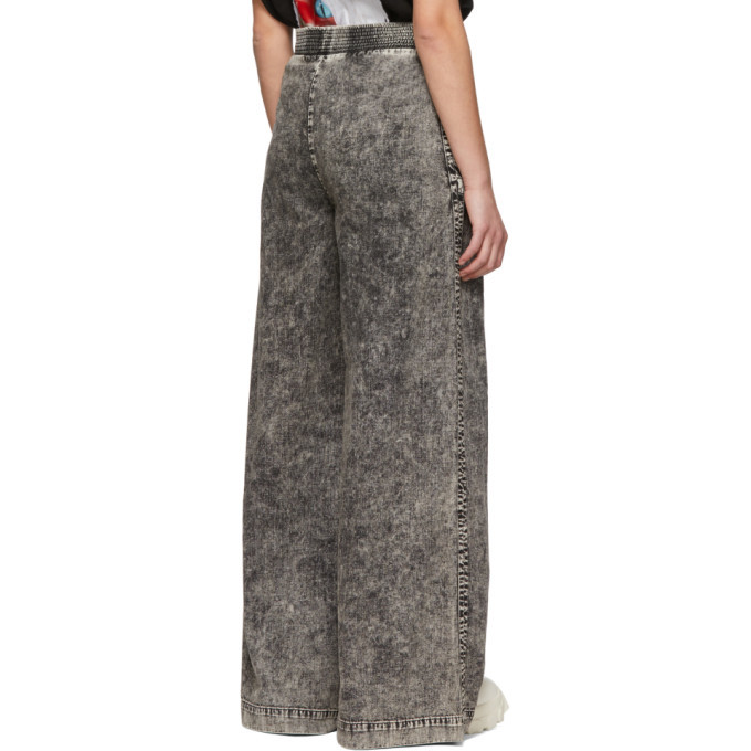 S.R. STUDIO. LA. CA. Black SOTO Mineral Wash Wide-Leg Jeans