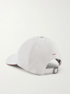 Brunello Cucinelli - Logo-Embroidered Shell Cap - Gray