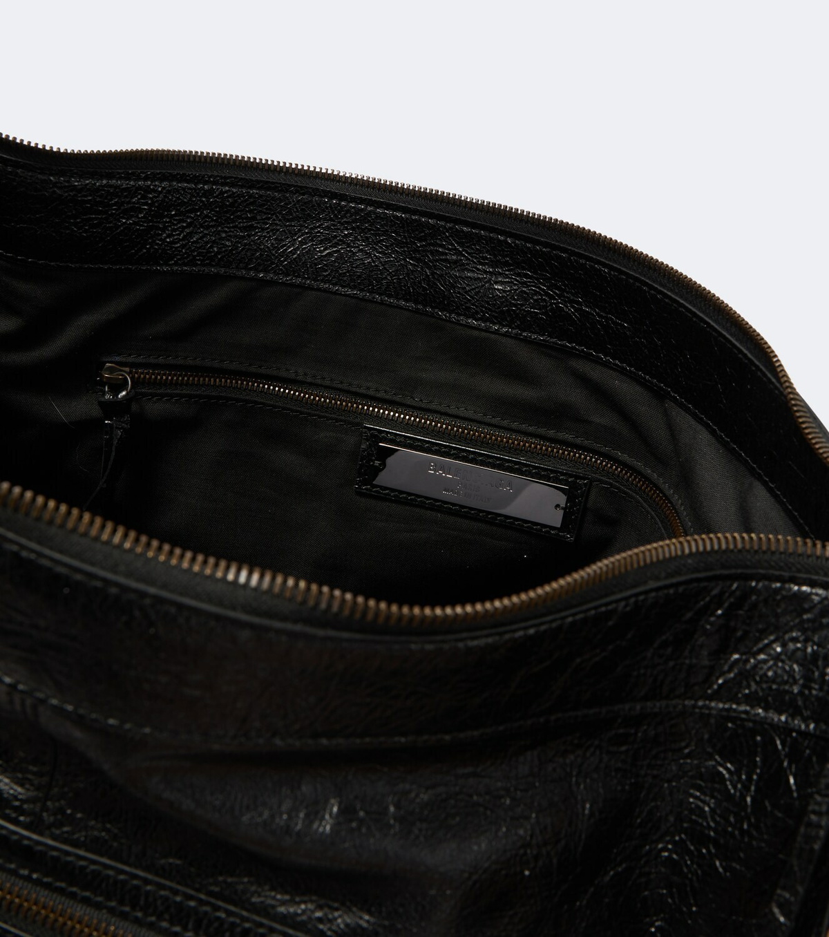 Balenciaga Le City Moto leather shoulder bag
