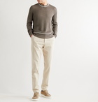 Brunello Cucinelli - Ribbed Linen and Cotton-Blend Sweater - Green