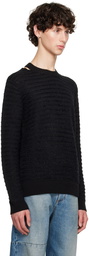 MM6 Maison Margiela Black Cutout Sweater