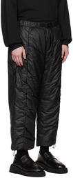 AMOMENTO Black Padded Lounge Pants