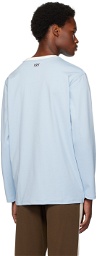 Kijun Blue Crewneck Long Sleeve T-Shirt