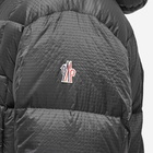 Moncler Grenoble Men's Danz Shearling Lined Hooded Down Jacket in Black