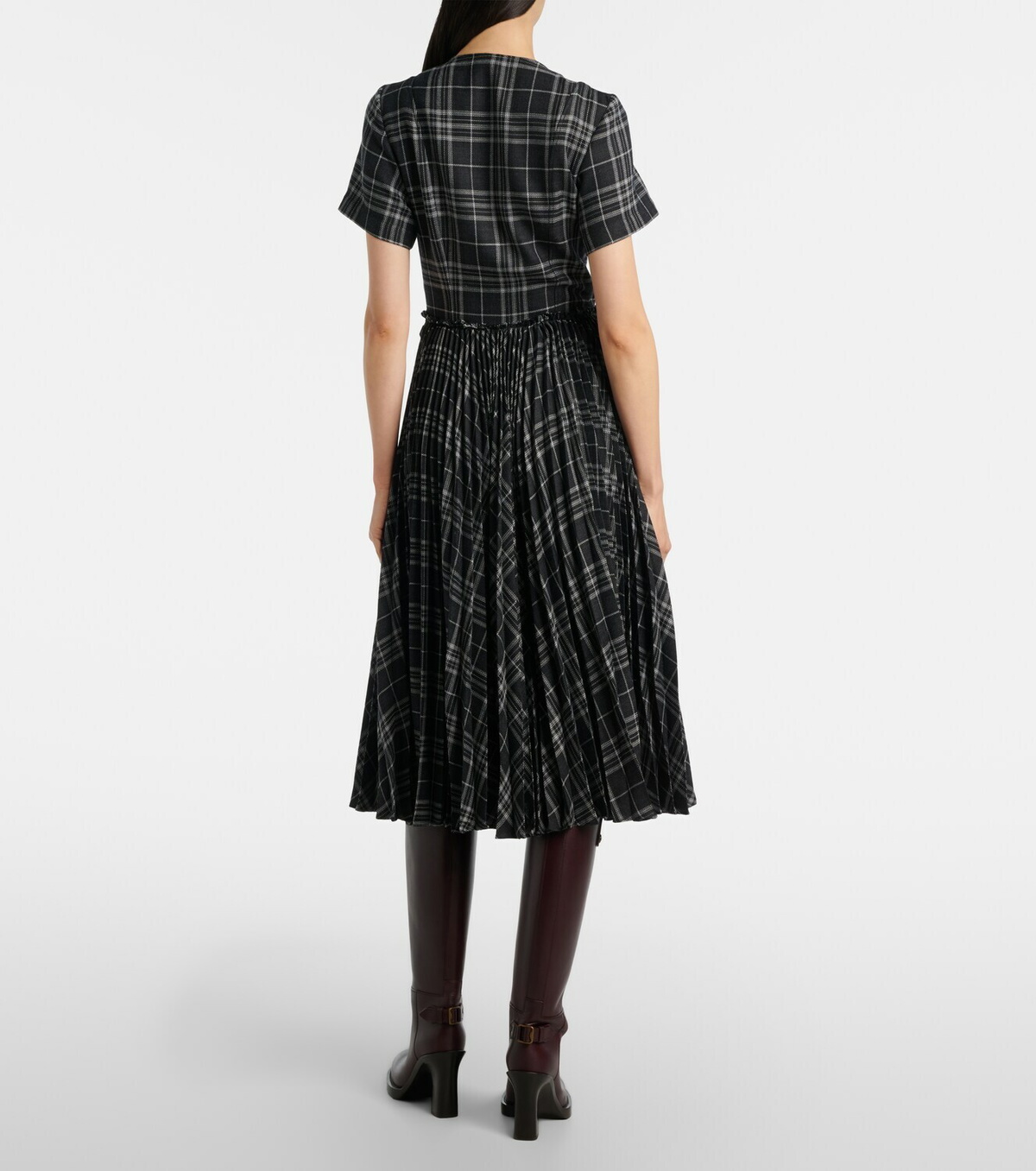 Burberry Meryl checked midi dress
