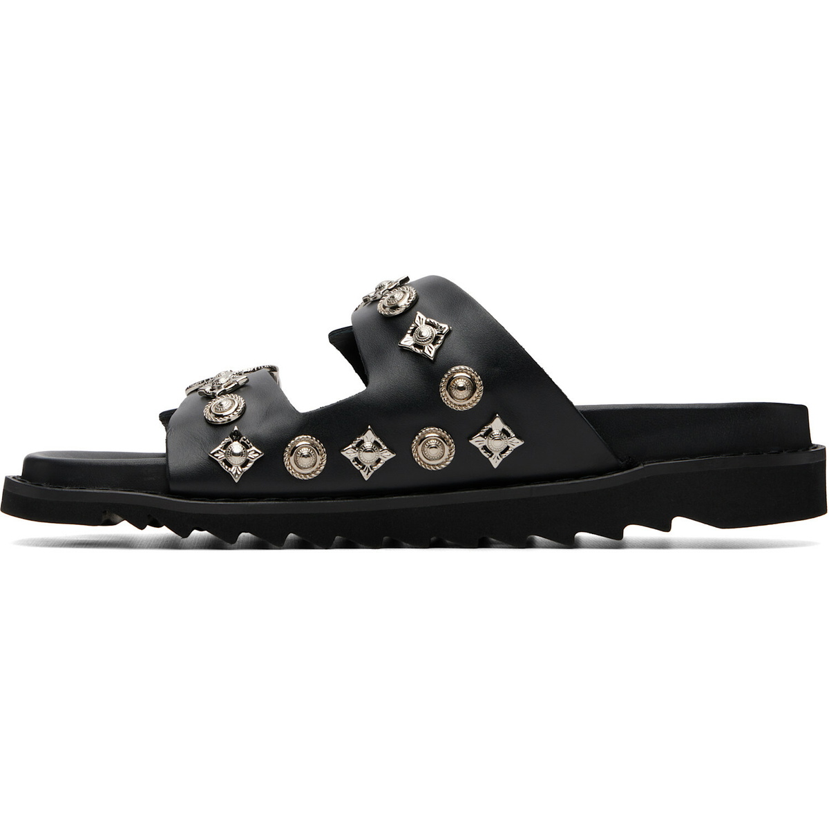 Toga Virilis Black Buckle Sandals