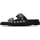 Toga Virilis Black Buckle Sandals