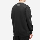 Róhe Men's Oversized Logo Crew Sweatshirt in Black