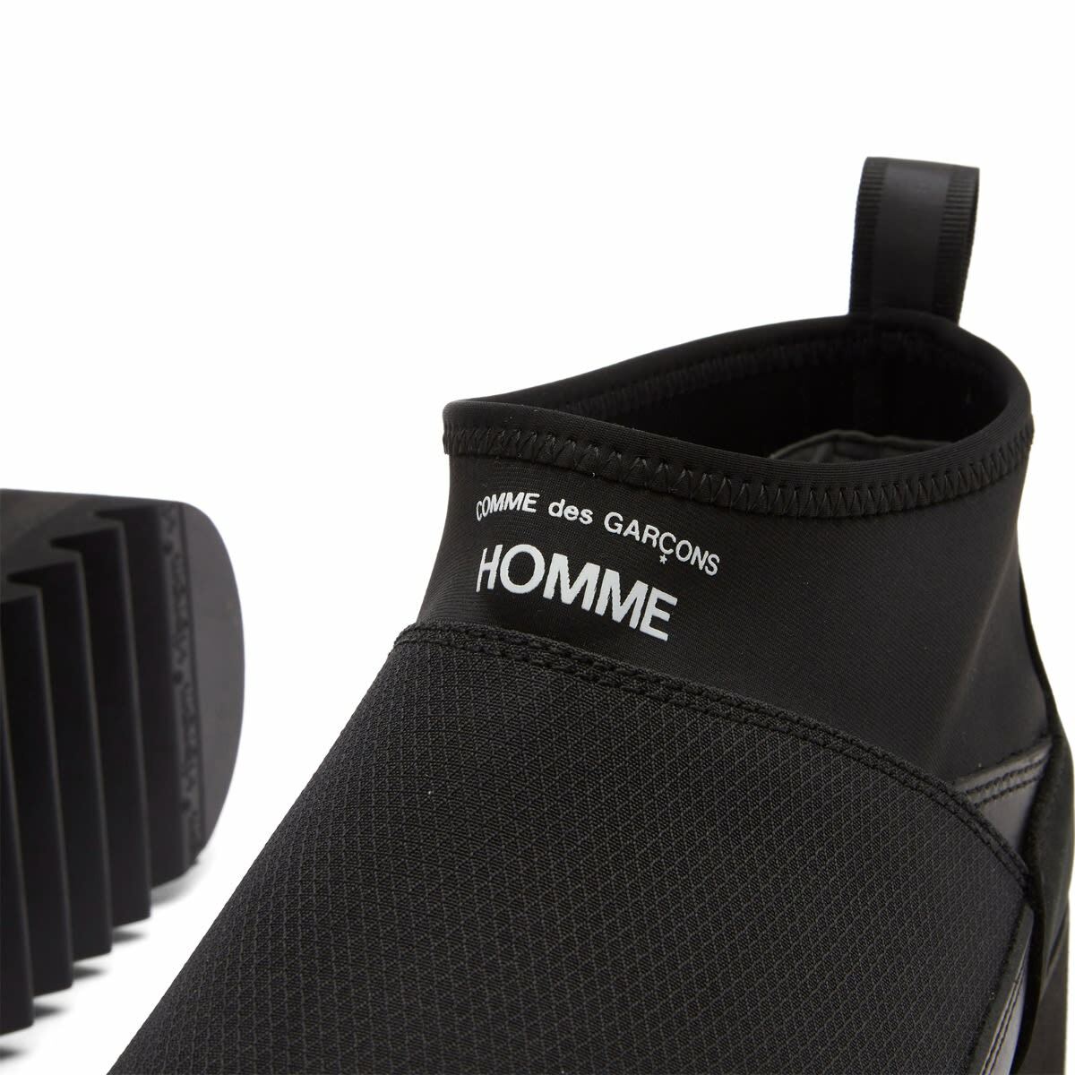 Comme des Garçons Homme Men's Cordura Slip On Boot in Black