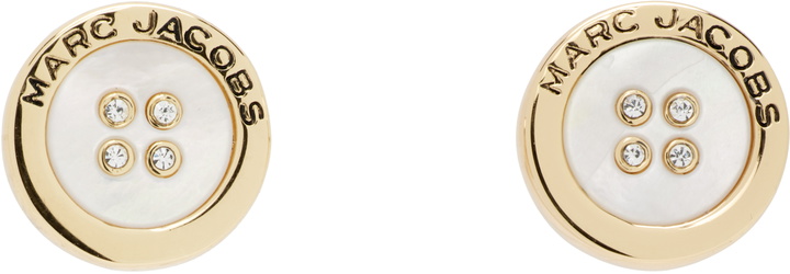 Photo: Marc Jacobs 'The Button' Mother Of Pearl Stud Earrings