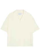 Mki Miyuki Zoku Vacation Checked-weave Cotton Shirt White 02