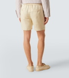 Ralph Lauren Purple Label Silk and linen pleated shorts
