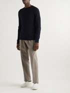 Giorgio Armani - Textured Wool-Blend Sweater - Blue