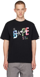 BAPE Black ABC Camo Crazy T-Shirt