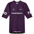 Pas Normal Studios Men's T.K.O Short Sleeve Jersey in Dark Purple Transmission