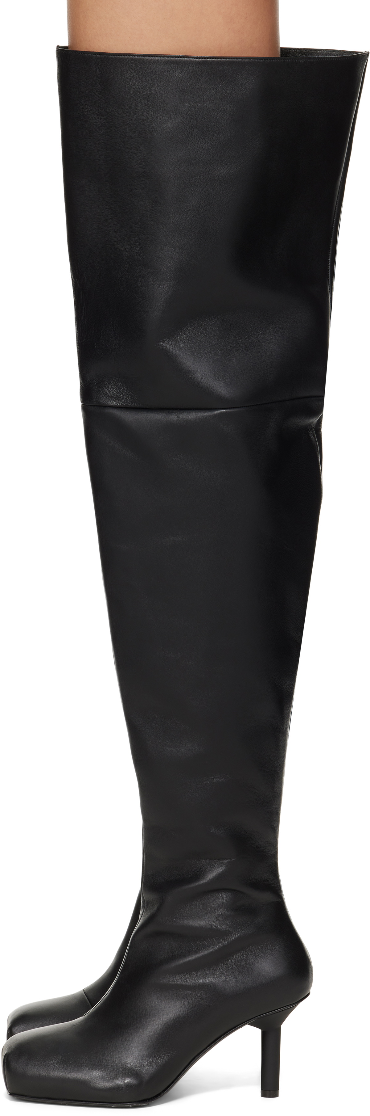 ALAINPAUL Black Pina Tall Boots