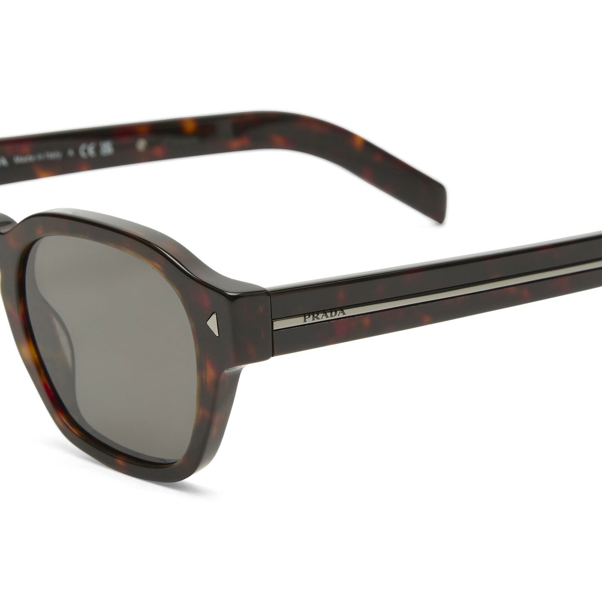 Prada Eyewear A16S Sunglasses in Tartaruga Radica/Dark Grey 