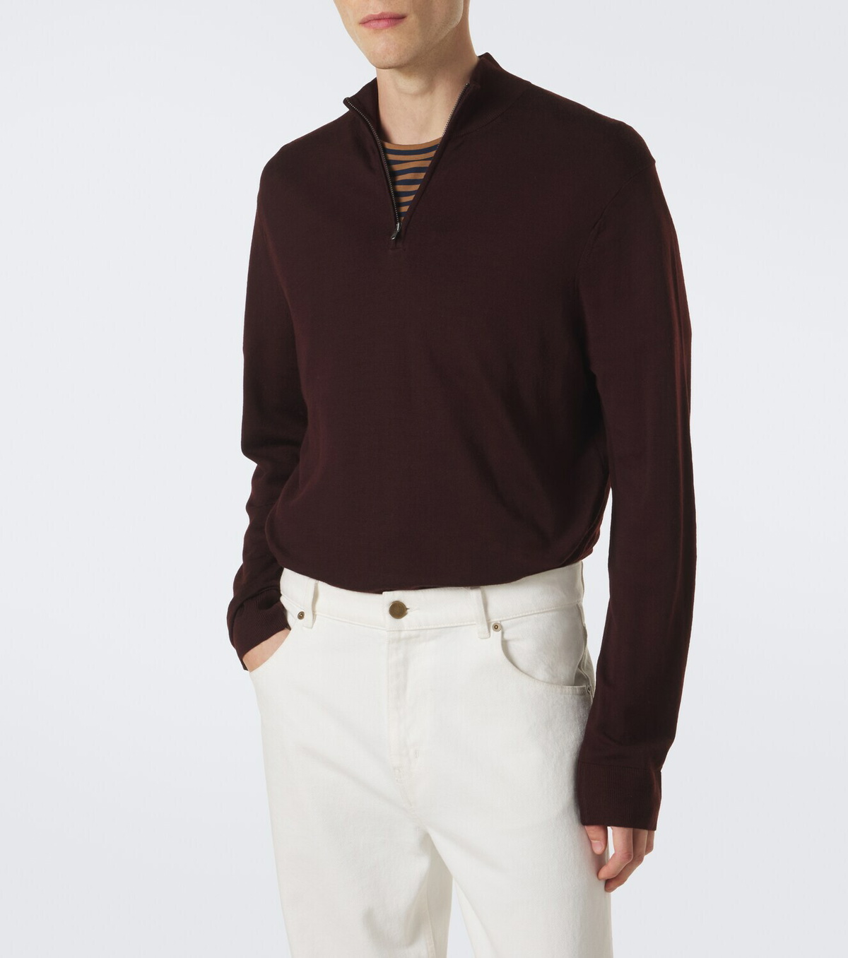 Sunspel Wool half-zip sweater