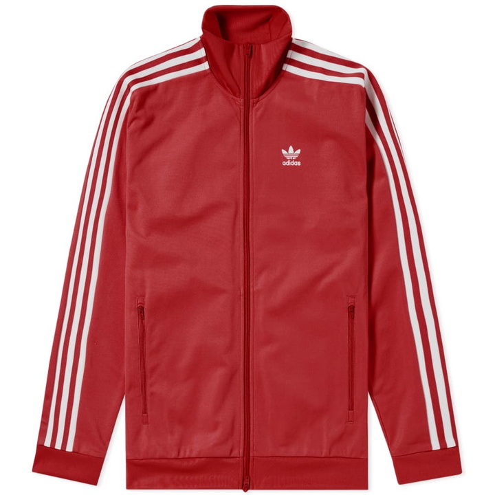 Photo: Adidas Beckenbauer Track Top Red