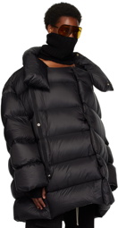 Rick Owens Black Jumbo Drella Down Coat