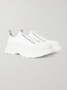 ALEXANDER MCQUEEN - Rubber-Trimmed Canvas Sneakers - White