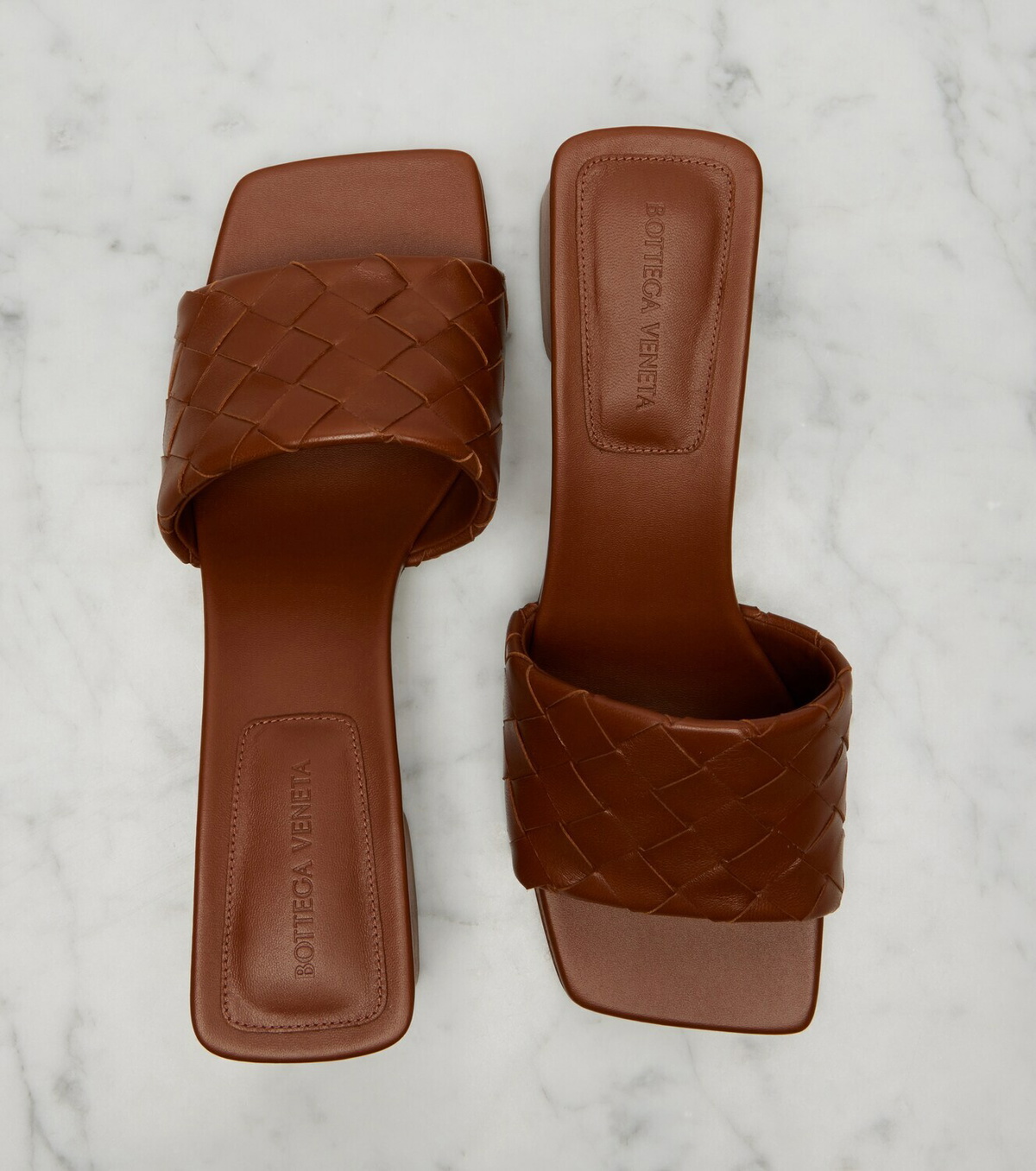 Bottega Veneta Parco Intrecciato leather mules
