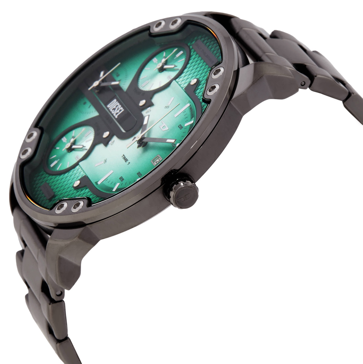Diesel Mr. Daddy Slim Multi-Movement Quartz Green Dial Mens Watch DZ7488