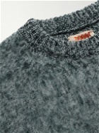 Baracuta - Brushed Virgin Wool Sweater - Blue