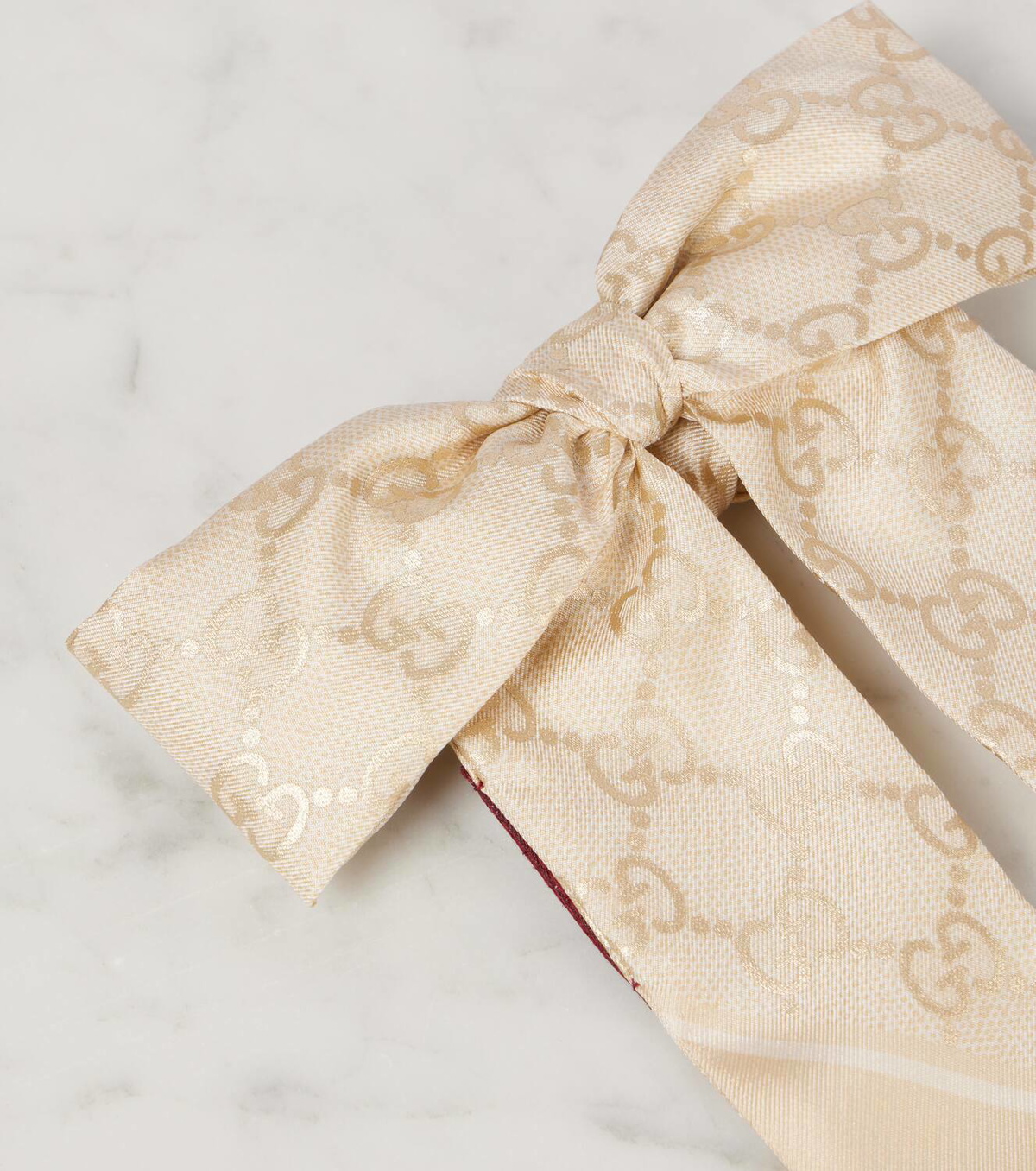 Gucci GG silk bow scrunchie