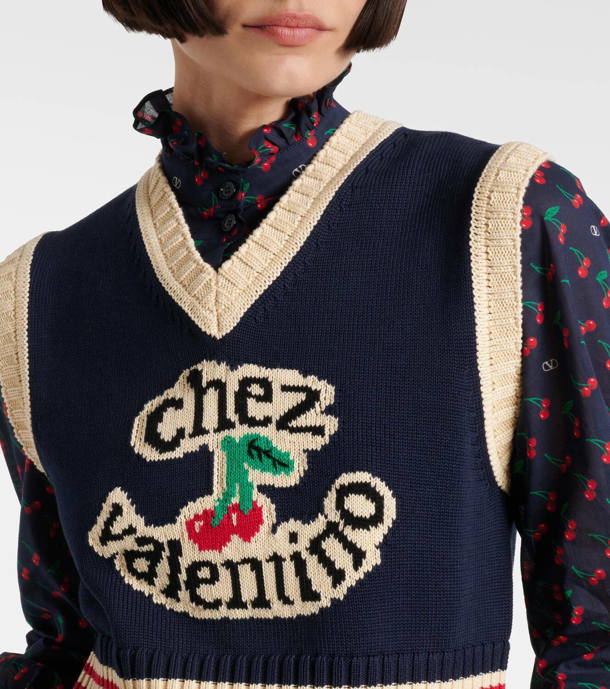 Valentino Chez Valentino cotton sweater vest