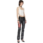 Fleet Ilya Black and Silver Slim Chain Collar and Cuffs Necklace