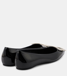 Roger Vivier Trompette patent leather ballet flats