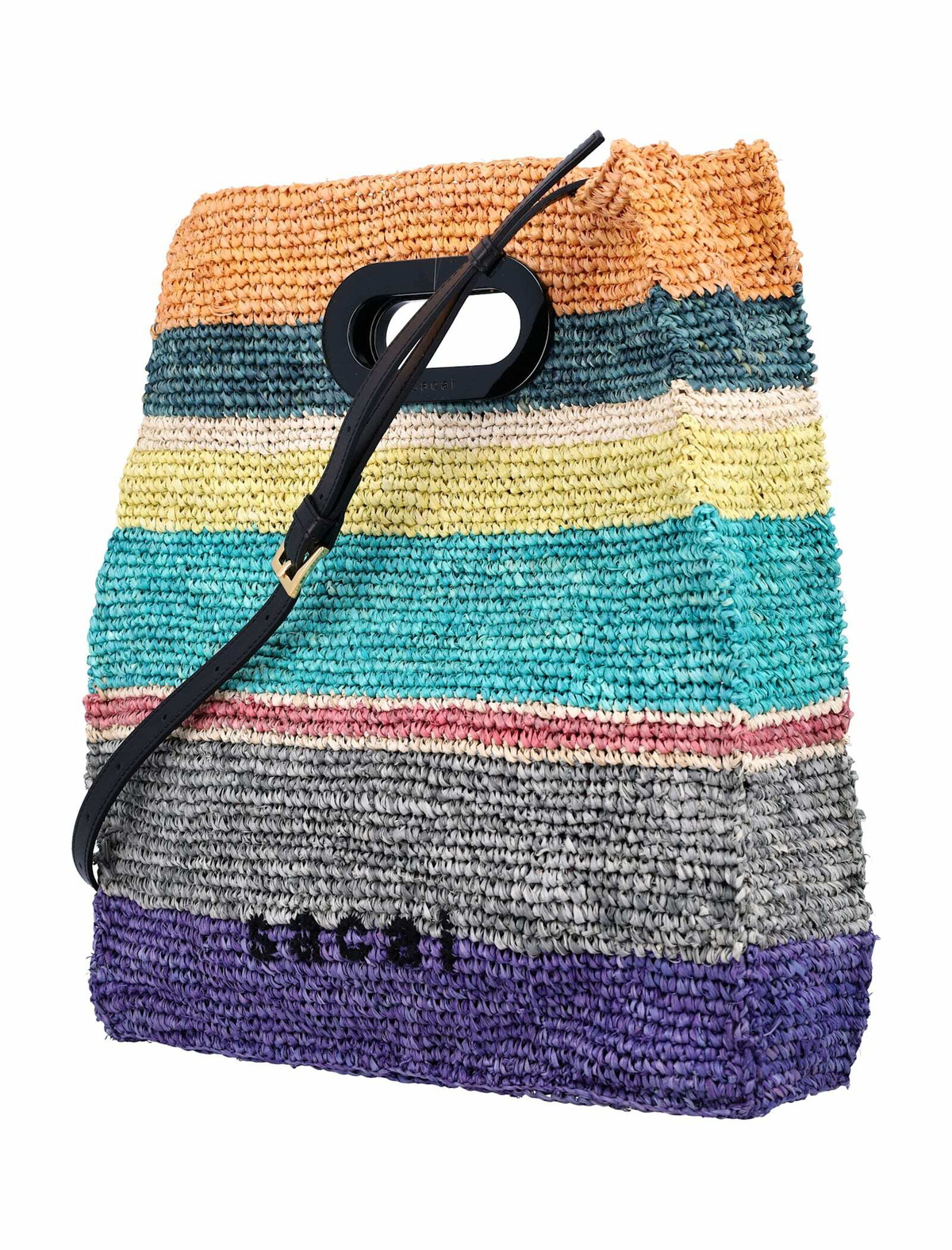 Sacai Raffia Tote Bag