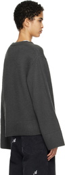 Axel Arigato Gray Rain V-Neck Sweater